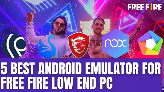 best emulators for free fire for low end pc