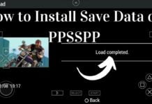 how to install save data on ppsspp
