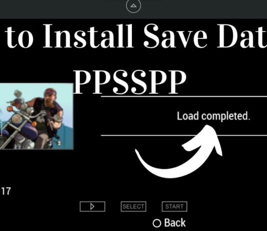 how to install save data on ppsspp