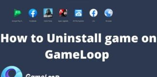 how to uninstall game on gameloop