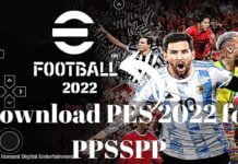 download pes 2022 ppsspp